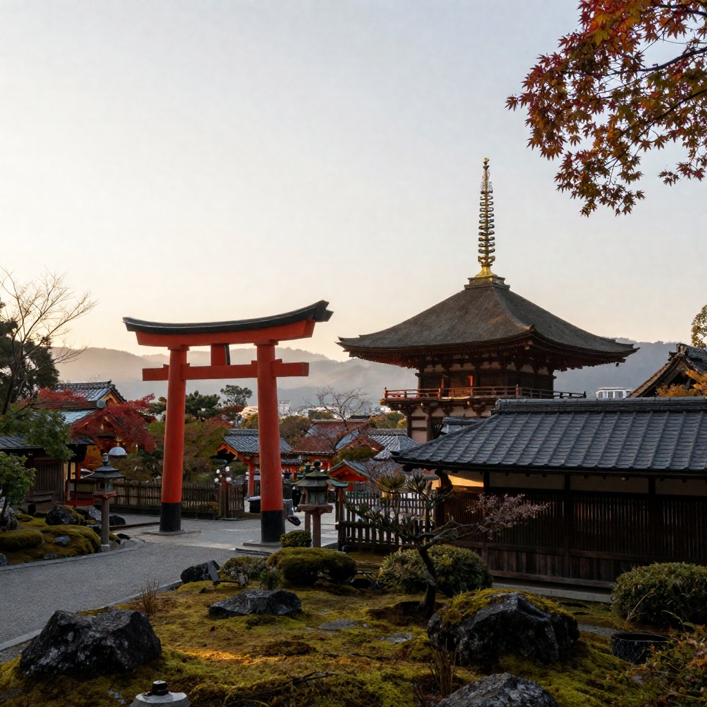 Quiet laneways and gardens of Kyoto